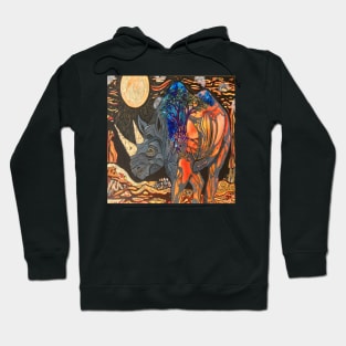 Rhino moon Hoodie